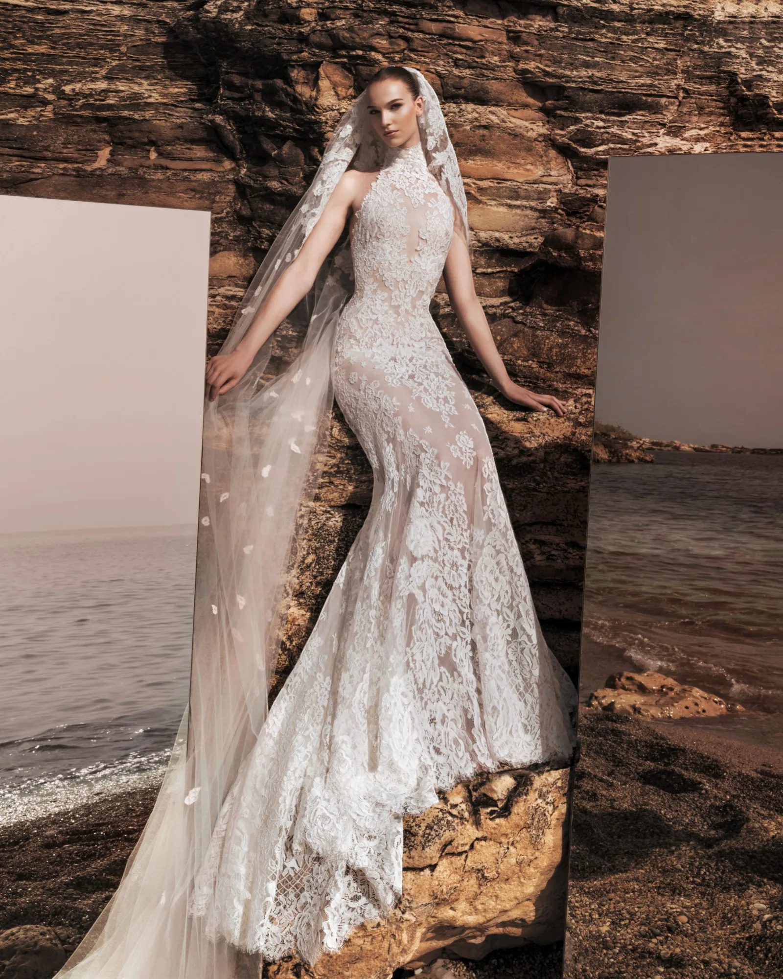 

Vestido De Novia Cuello Alto Vestidos Boda Bespoke Wedding Dress Sereia 2024 Luxury Casamento Civil Mermaid En Oferta Brautkleid