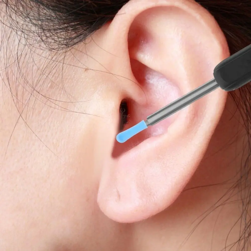 

New Silicone Ear Spoon Sleeves Non-slip Durable Ear Wax Picker Cover Replacement Blue Ear Wax Removal Tips Ear Cleaning Tools
