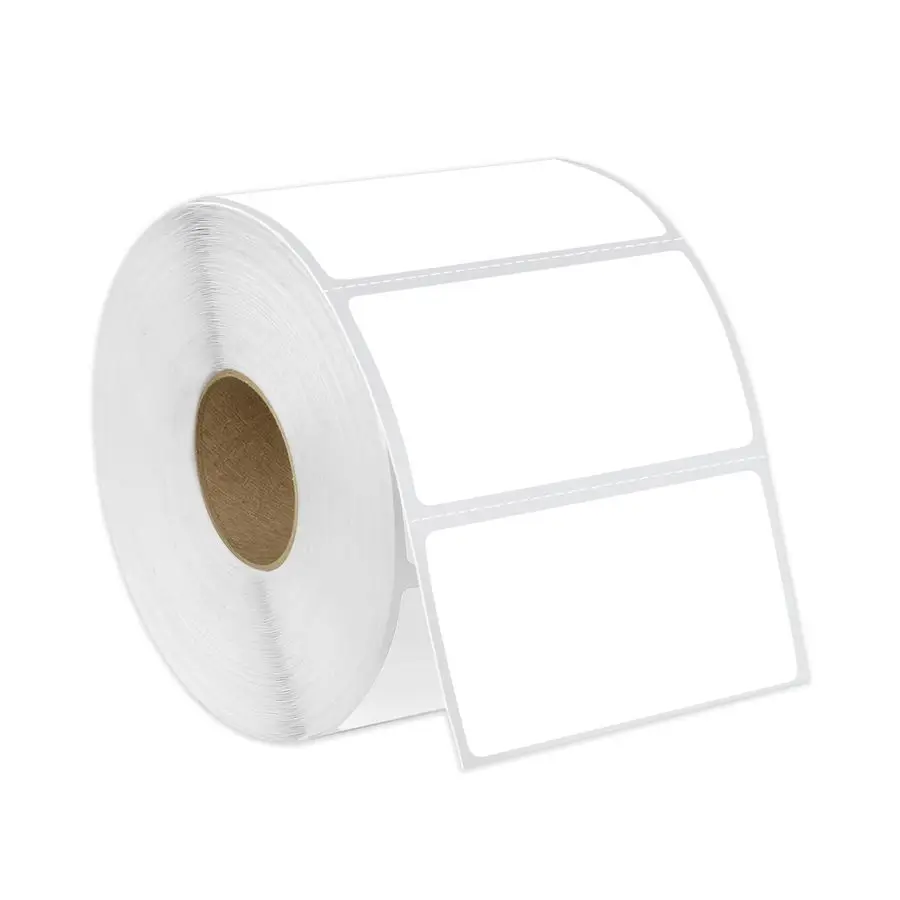 

2.25 X 1.25 Direct Thermal Labels 10 Rolls, 1000 Roll Perforated Barcode Address Labels Compatible with Rollo and Zebra Desktop