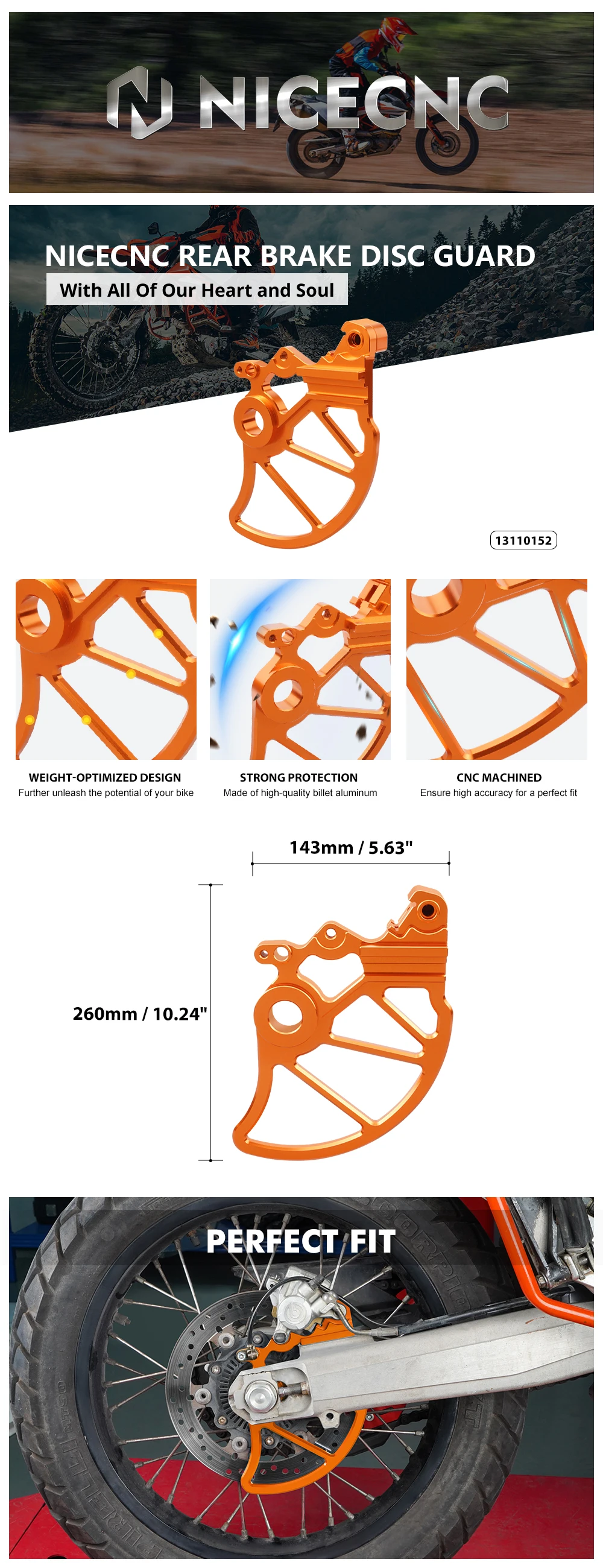 2016-2025 Für Husqvarna 701 Enduro Vorderer und Hinterer Bremsscheibenschutz KTM 690 Enduro R 2014-2025 GasGas 700 ES 2022 2023 2024 2025 – Detail 15
