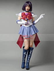 Anime Sailor Super S Sailor Saturn Tomoe Hotaru Cosplay Costume for Women Adult