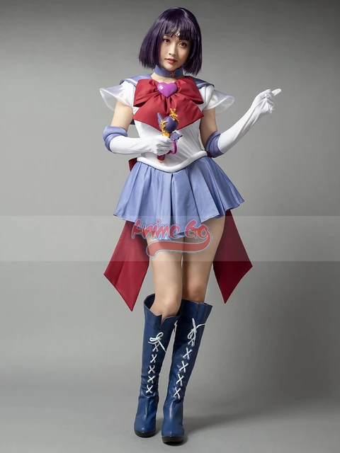 Kostium Cosplay Anime Sailor Super S Sailor Saturn Tomoe Hotaru dla Kobiet Dorosłych