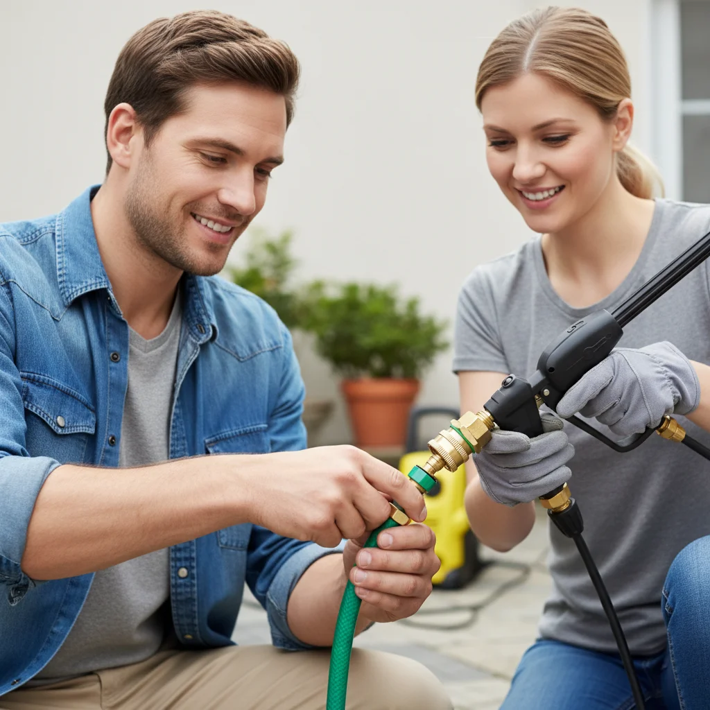 

Прочный медный быстроразъемный соединитель M14*1.5 для распылителя, съемный, серебристый/золотистый, быстросъемное соединение