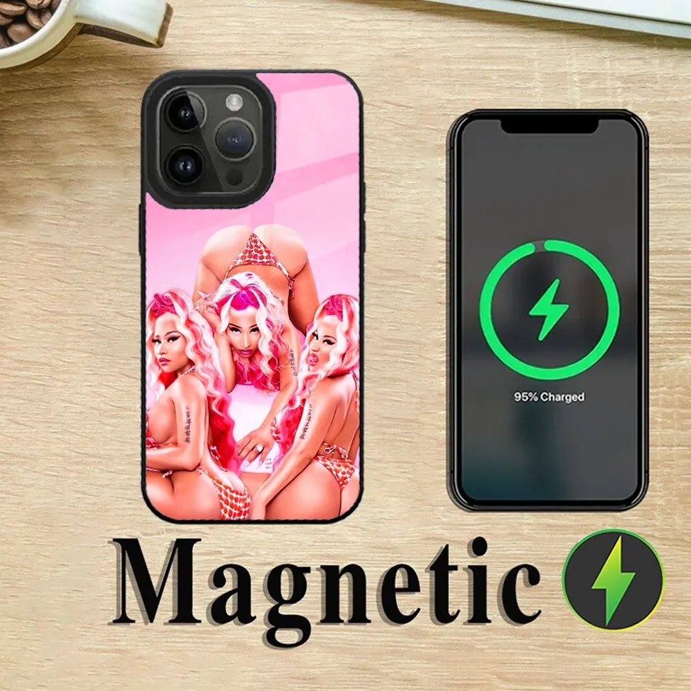 Hot Singer N-Nicki M-Minaj Phone Case For iPhone 16,15,14,13,12,11,Plus,Pro,Max Mini Magsafe Magnetic Wireless Charging