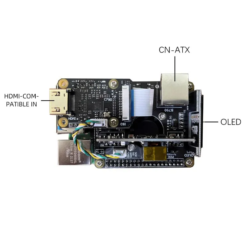 Imagem -03 - Blikvm-hat Server o & m Hdmi Compatível com Controle Remoto Csi Kvm o & m Overip com Caixa de Metal Raspberry pi Rpi Pi4