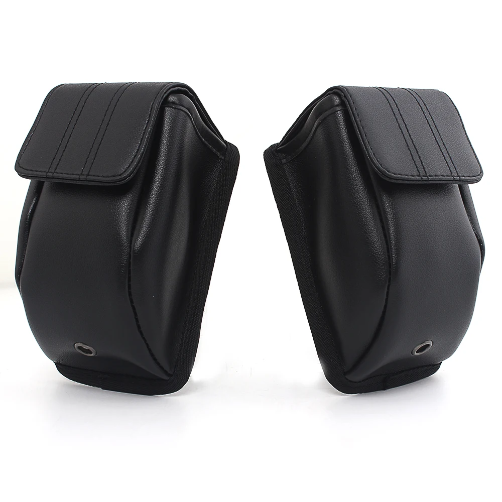 Motorcycle 1 Piar Storage Pouches PU Leather Black Fit For Honda all Goldwing and Goldwing Tour models  2018-2021 UTV