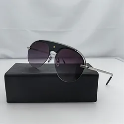 Retro Steampunk Style Sunglasses2024 Men Women Brand Designer Round Metal Frame Punk Metal Shields Lens Sun Glasses Gafas de So