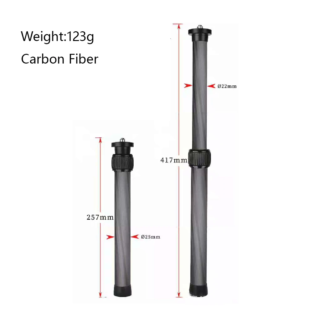 Carbon Fiber Handheld Adjustable 1/4\