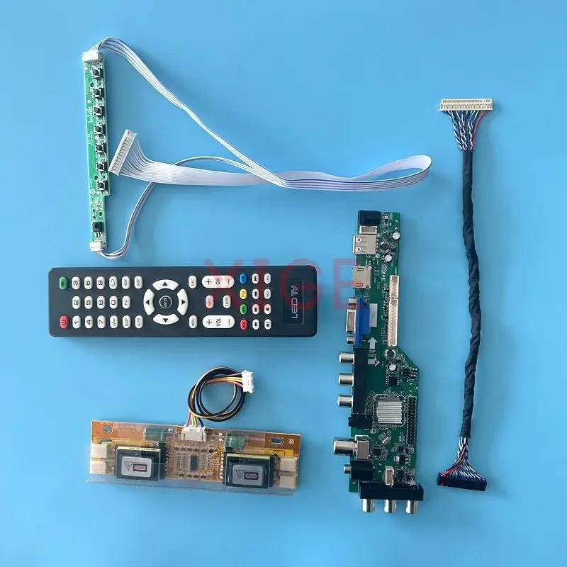 

For M170EU01 M170EN04 M170EN05 M170EN06 Driver Board USB+HDMI+VGA+AV+IR DVB Signal Digital Kit Matrix LVDS-30Pin 1280*1024 4CCFL