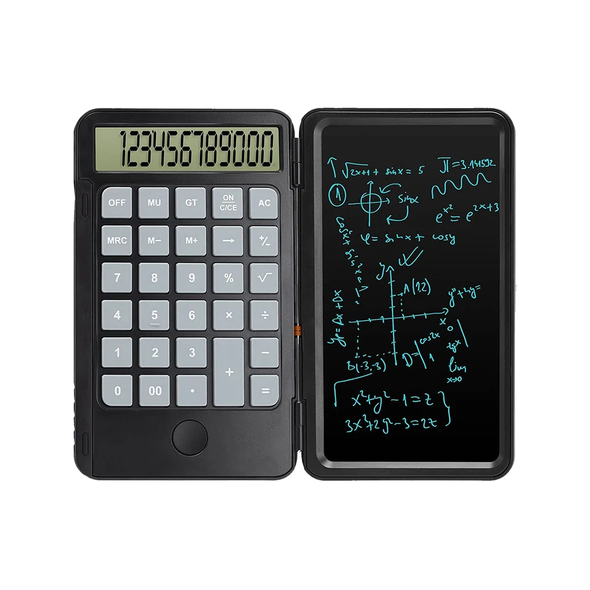 Calculator,12-Digit Display with Erasable Writing Table,Rechargeable Hand Multi-Function Calculator for School Office