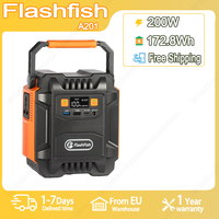 Flashfish A201 Mini Portable Power Station 200W Solar Generator 172.8Wh Lifepo4 Battery Home Backup Outdoor Camping Mobile power