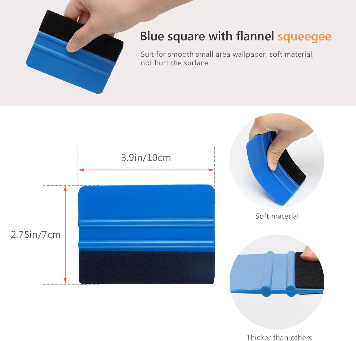 مجموعة أدوات تغليف الفينيل أداة تلوين نافذة السيارة مجموعة أدوات تغليف السيارة مجموعة رقائق السيارات Zippy ممسحة الفينيل مكشطة سكين القاطع #4