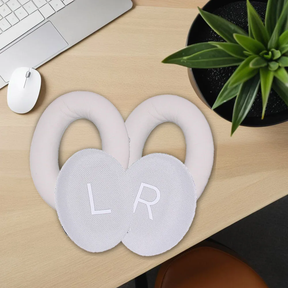 Headset-Schutzhülle, Protein-Leder, Ersatz-Kopfhörerpolster, Ersatz-Ohrpolster für Bose QuietComfort 45 Kopfhörer