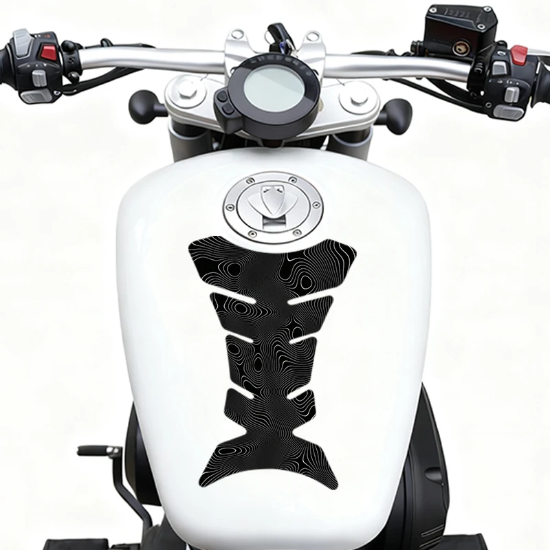 

2 pieces per set motorcycle fuel tank sticker Flowing Line Pattern Anti-scratch film material protection sticker vinyl