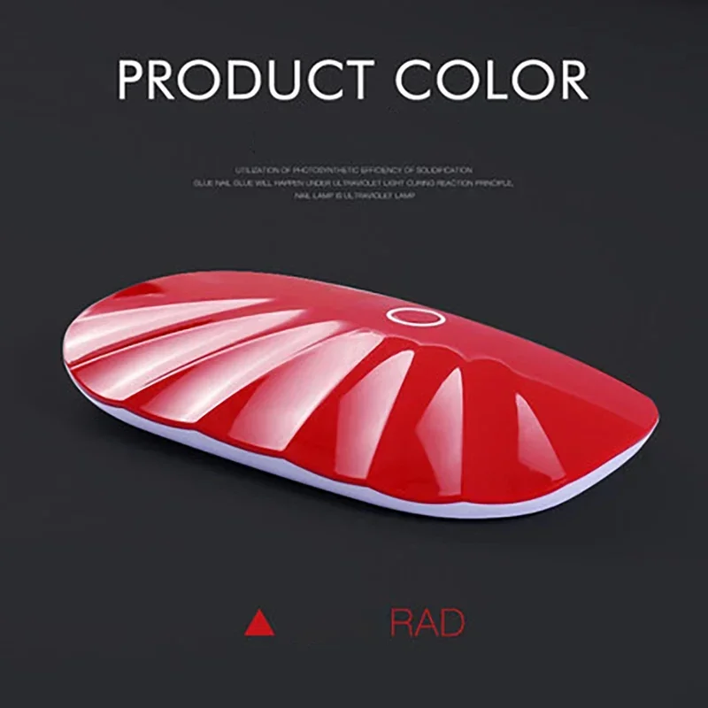 6 6W Light ลูกปัดแบบพกพาเล็บ Phototherapy เครื่อง High Power เจลไฟฟ้าเหนี่ยวนำ Quick-แห้งโคมไฟ