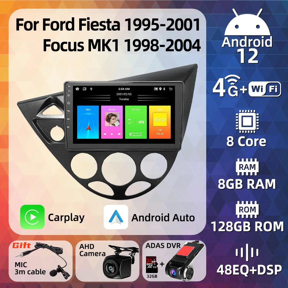 

Автомагнитола 2 Din для Ford Fiesta 1995 - 2001 Focus MK1 1998 - 2004