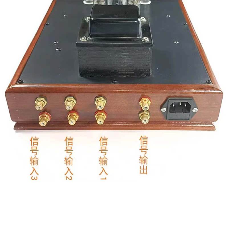 AOSIBAO 1:1 Duplicate Wada Shigeru Vacuum Tube Preamp 6N11 6922 ECC88 Tube Rectifying Solid Wood  Preamplifier Amplifier Audio