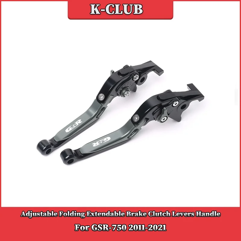 

Motorcycle Adjustable CNC Brake Clutch Levers Handle Handlebar Grips Ends For SUZUKI GSR750 GSR-750 2011-2021