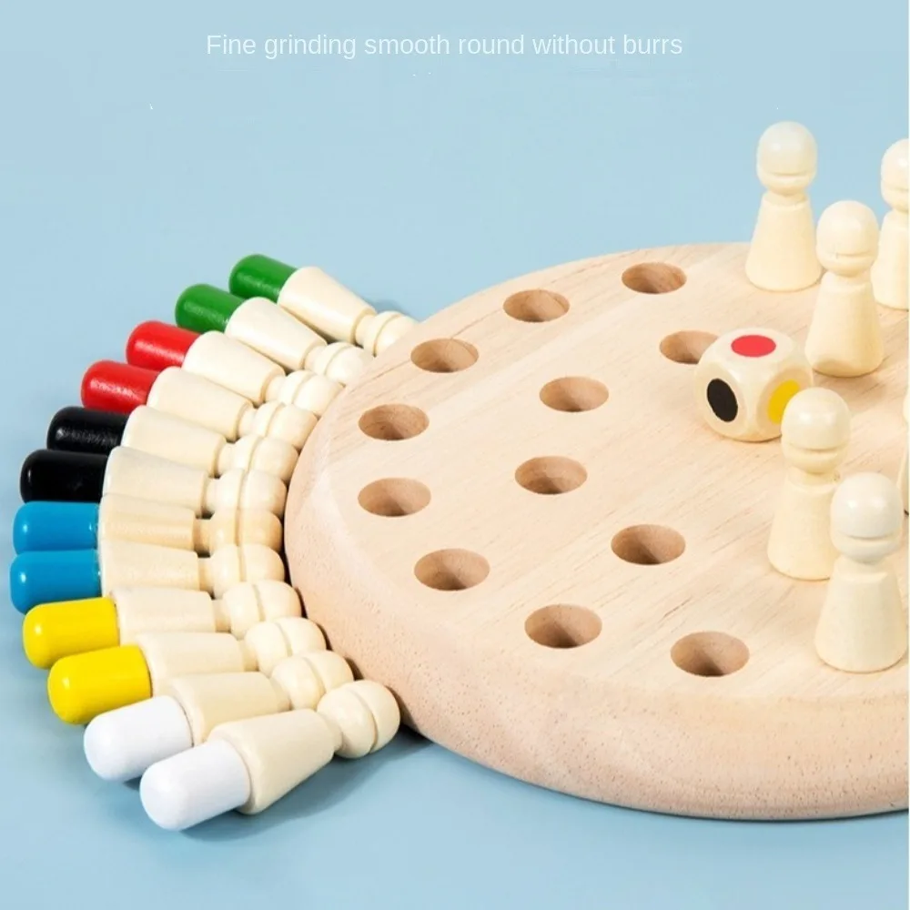 

Fun Wooden Memory Match Stick Chess Game Concentration Training Early Education Block Board Game Educational For Children