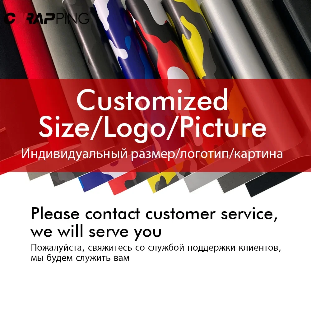 Car Stickers Ice Crack Glossy Films Customized Size Waterproof Anti-scratch Vinyl Stickers for Bike Motorcycle Car Accessorie