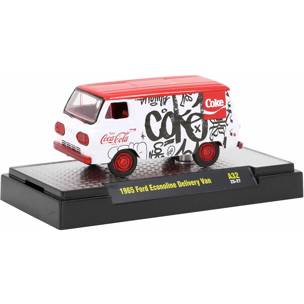 Modelo de coche de aleación de Ford Econoline para niños, máquinas M2, escala 1/64, vehículo de colección, juguetes para Hotwheels