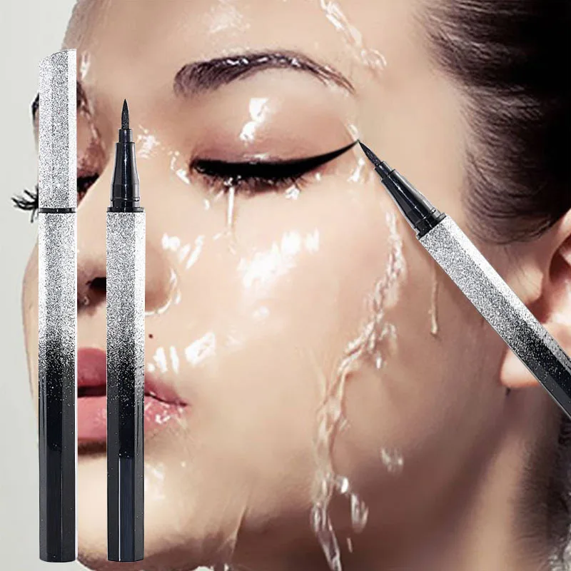 Starry Eyeliner Pen - Waterproof, Quick-Drying, Smudge-Proof, Fine Tip. Brown & Colorful Options for Beginners. Long-Lasting