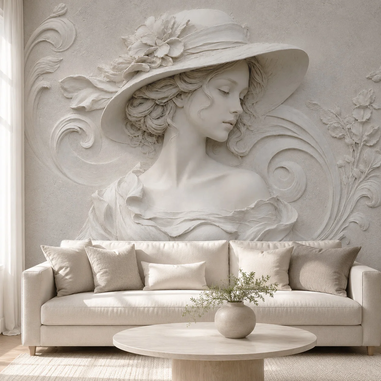 Vintage Lady Wall Mural Elegant Woman Portrait Wallpaper Living Room Bedroom Decor Non Self Adhesive Requires Glue