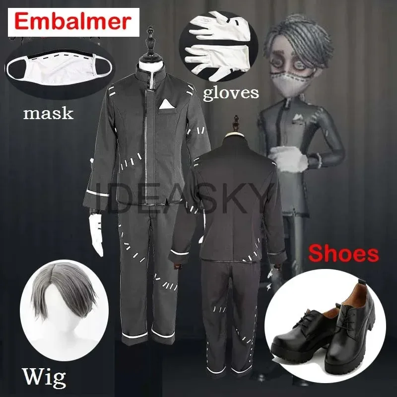 Identity v Pack косплей пакет identity v aesop carl косплей тригстер костюм аниме наряды куртка перчатки маска парик jdkg