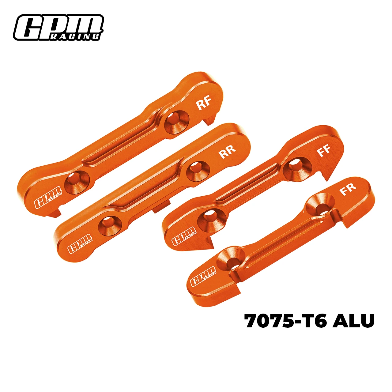 Soporte de suspensión inferior GPM 7075 aleación F & R LOSI 1/6 8IGHT-X Lasernut 8XE 8XTE LOS04019