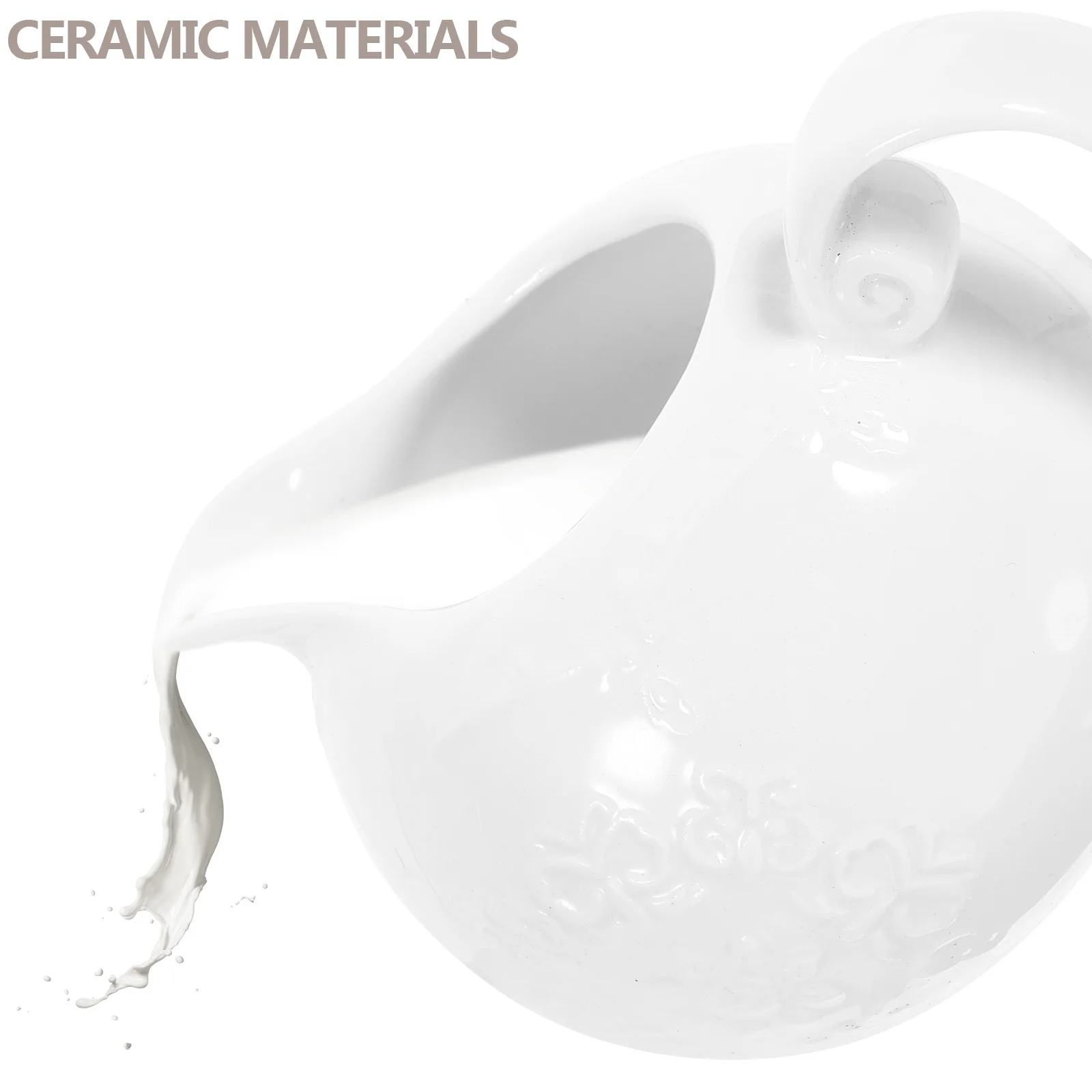 

1Set Household Milk Kettle Combo Versatile Ceramic Creamer Pitcher and Candy Container for Afternoon Tea Gathering Functional