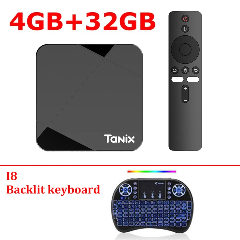 TANIX TX5 TV BOX Android 14 AV1 Amlogic S905Y5 4G 32G 64G 4K 3D