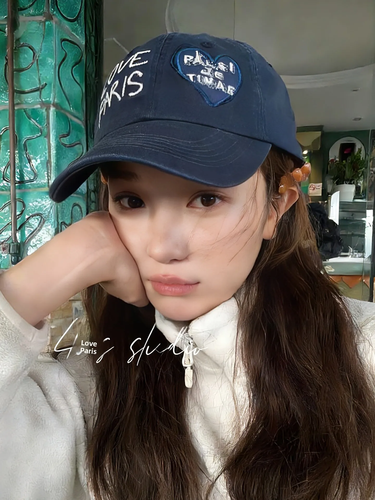 Korean Style Embroidered Letter Baseball Cap Unisex Spring New Model Couple Match Sunguard Hat Men Face Slimming Duckbill Cap