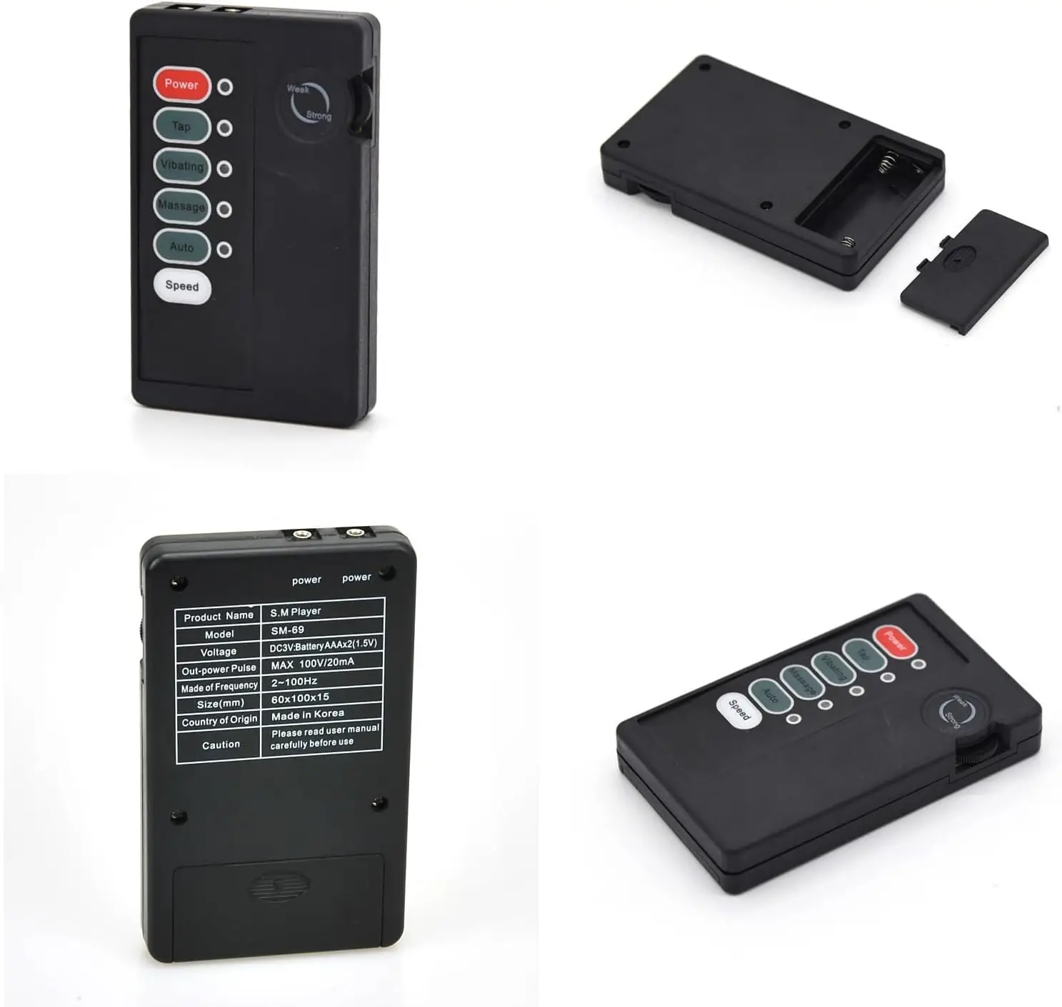 Electric shock prostate massager with breast clamp expander set, with electric shock effect, suitable for men and women. Sex toy