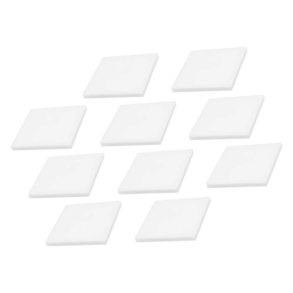 

10Pcs Clear Transparent Matte Reusable Adhesive Pads See Through for Study Books Annotation