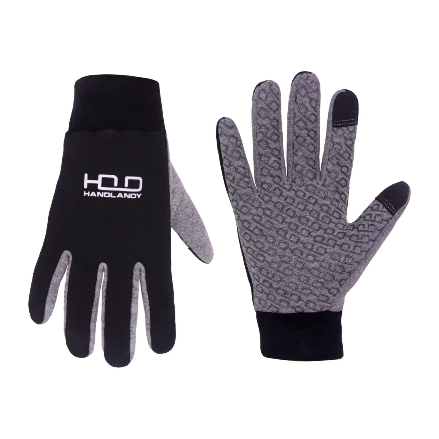 핸드랜디 겨울용 따뜻한 터치스크린 장갑, 실리콘 그립, 미끄럼 방지, 운전, 사이클링, 러닝, 야외 및 기타 스포츠 활동용 장갑