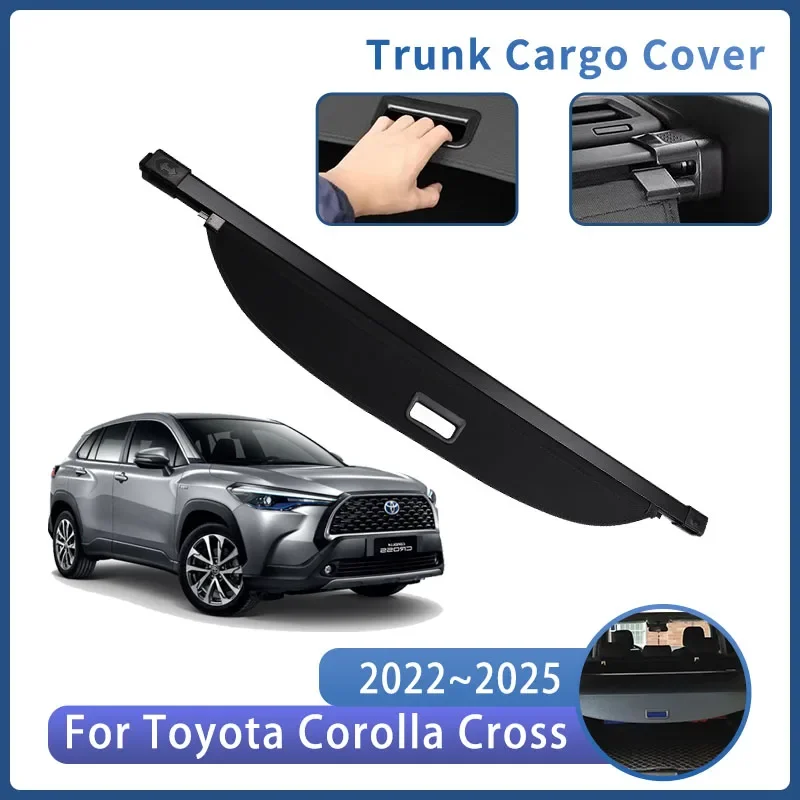 

Car Trunk Bracket For Toyota Corolla Cross 2022~2025 2022 2023 2024 Rear Trunk Cargo Cover Retractable Curtain Auto Accessories