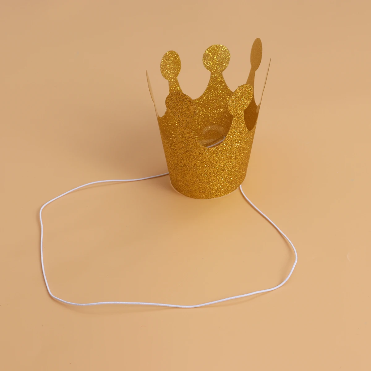 

12pcs Birthday Party Glitter Hats Birthday Crown Hats Party Decoration Crowns Supplies for Kids Adults (Golden)