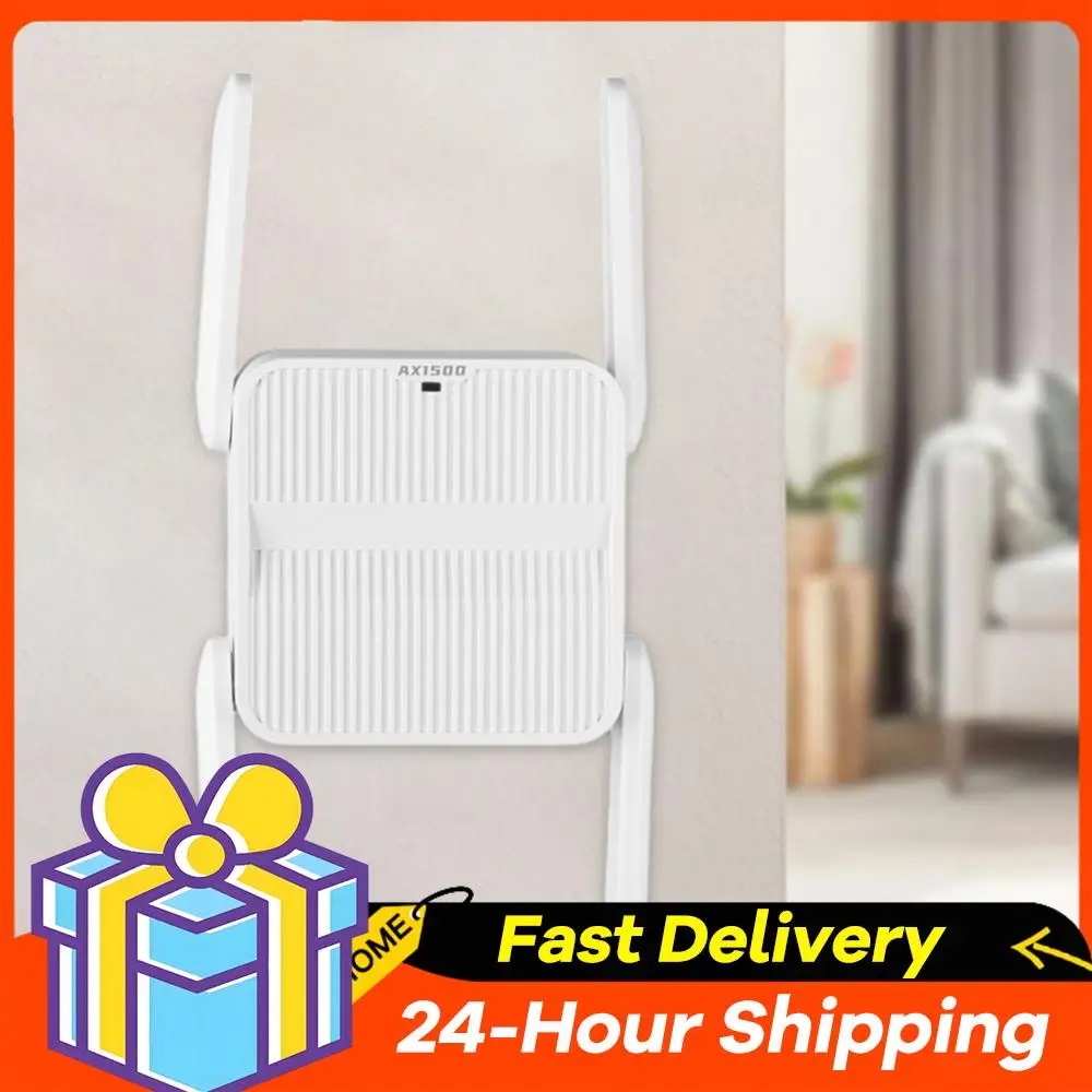WiFi 6 Repeater Extender 1500Mbps Signal Booster Amplifier with Ethernet Port Wireless WiFi Extender Long Range Network Easy Set
