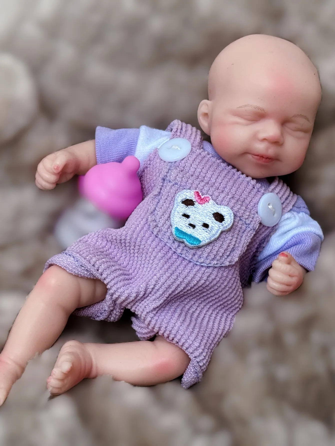 6-calowa mini silikonowa lalka Reborn Girl Baby Doll ręcznie robiona śliczna śpiąca lalka Bebe Girl na prezenty urodzinowe dla dzieci