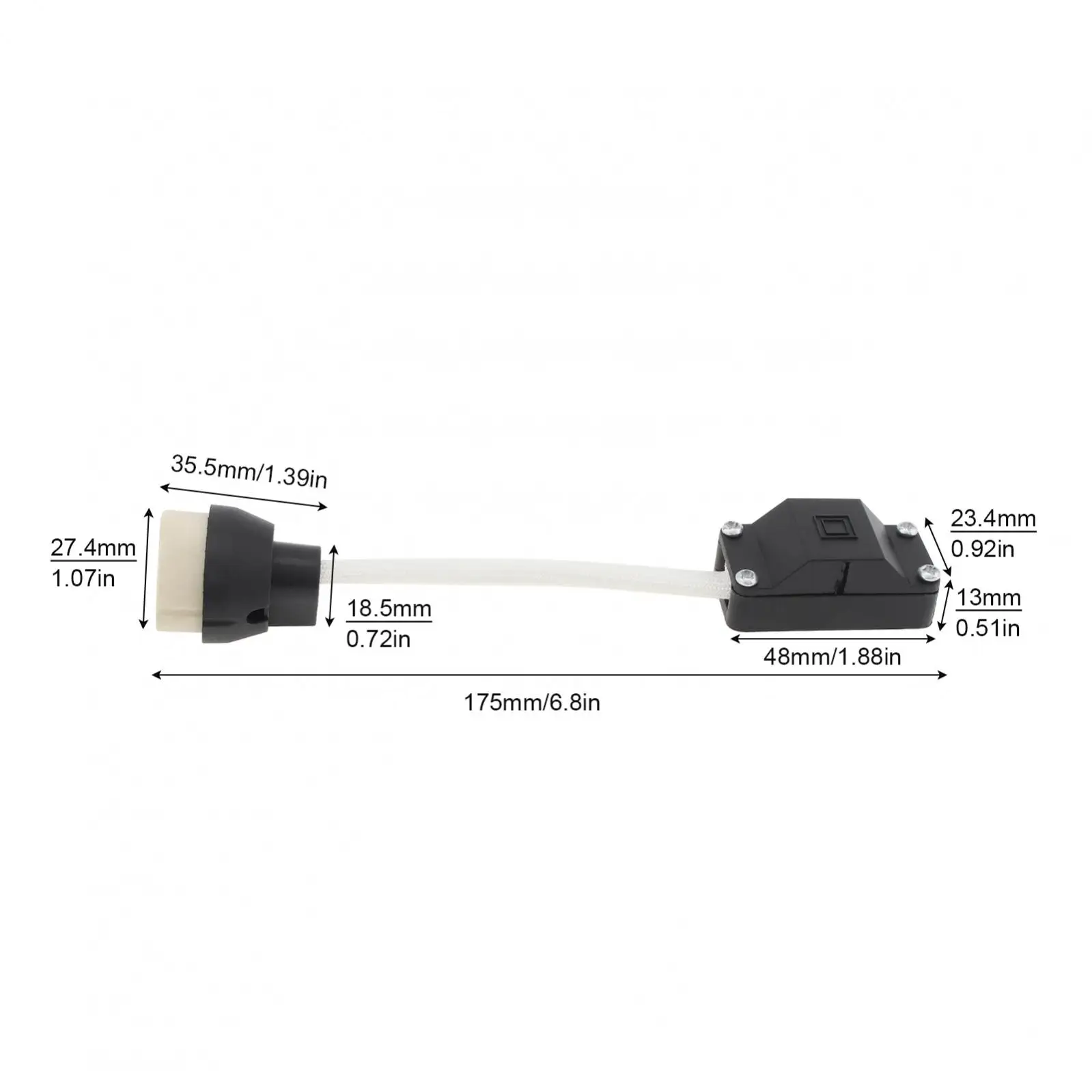 GU10 Lamp Holder Ceramic Lamp Bases Connector for LED Light Bulbs Halogen Bulbs Downlight with Terminal Box Socket