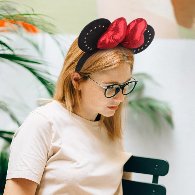 Großer Verkaufsschlager: Modisches Haarband mit Ohren für Mädchen und Frauen, 5 Zoll, mit großer Schleife, ideal für Festivals, Partys, Reisen und zum Selbergestalten von Haaraccessoires. – Detail 11