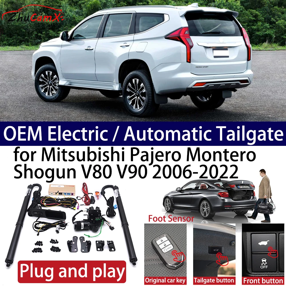 ZhuCamX for Mitsubishi Pajero Montero Shogun V80 V90 2006-2022 Car Power Electric Automatic One-Click Smart Liftgate Tail Gate