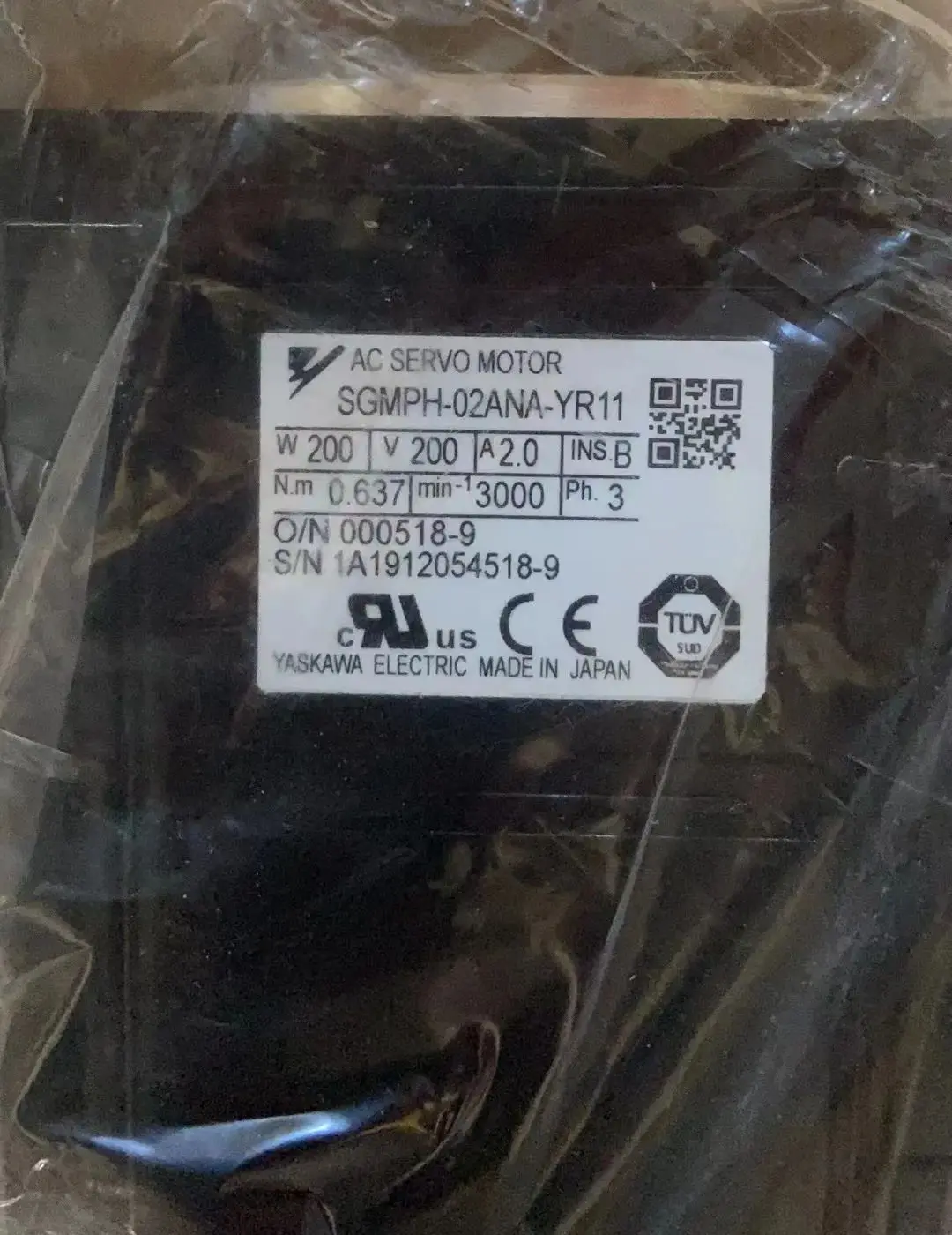 SGMPH-02ANA-YR11 Brand new servo motor SGMPH 02ANA-YR11，Fast shipping