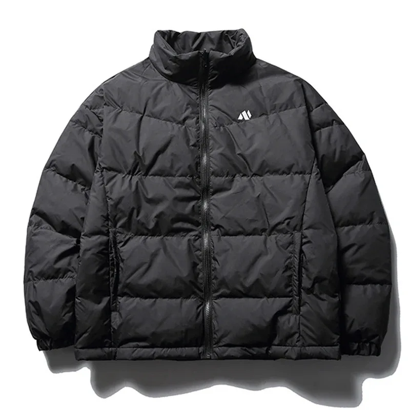 90% الأبيض بطة أسفل السترات الرجال الشتاء رشاقته الدافئة البخاخ الستر عارضة فضفاض مبطن سترات معاطف #4