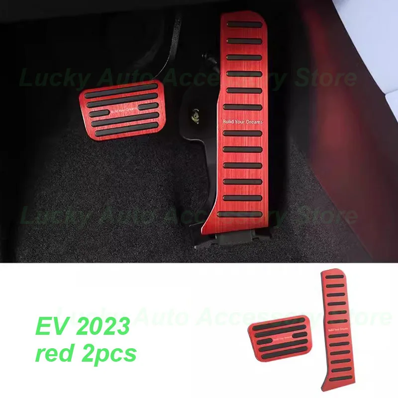 Car Gas Accelerator Pedals for BYD Seal DMI EV 2023 Throttle Brake Anti-slip Aluminium Alloy Pedal Cover Interior Accessories