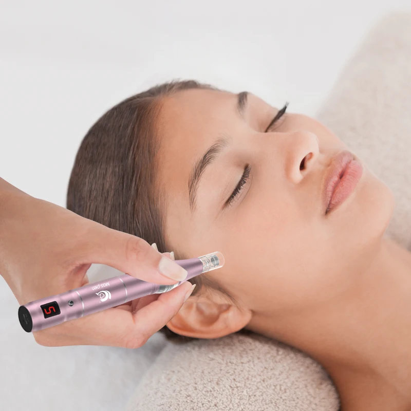 Dermapen sem fio profissional, Cartucho de Agulha Micro Parafuso MTS, Máquina Elétrica Microneedling, DermaPen, X12Pin
