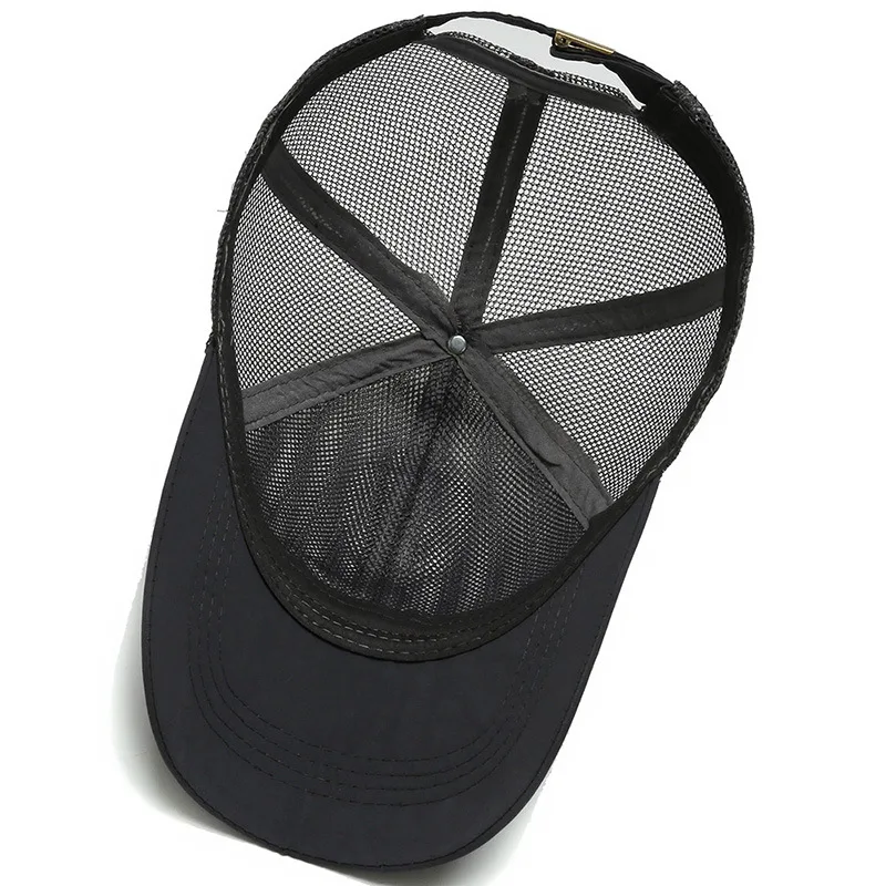 Summer Breathable New Men Big Size Mesh Casual Baseball Cap Sun Visor Hat Adjustable