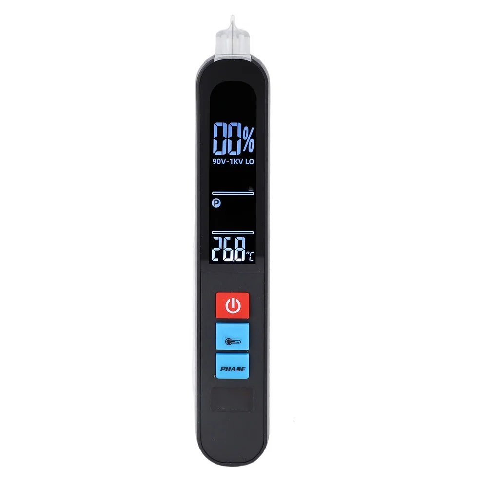 AVX1 Rechargeable Non-Contact Voltage Tester for Three-Phase Systems Rotation Indicator L R Mode 3x/sec Sampling