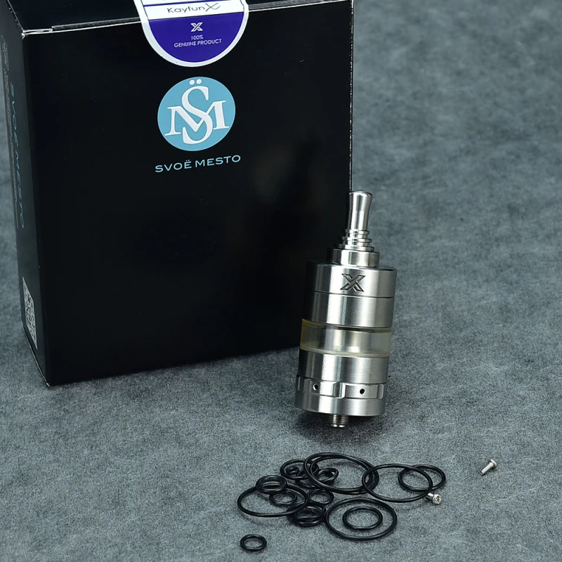 Kayfun X MTL RTA atomiseur 4 ml 316 acier 24mm réservoir de Vape reconstructible vapeur bricolage bobine unique KF V5 Lite Prime E Cigarette 510 boîte Mod