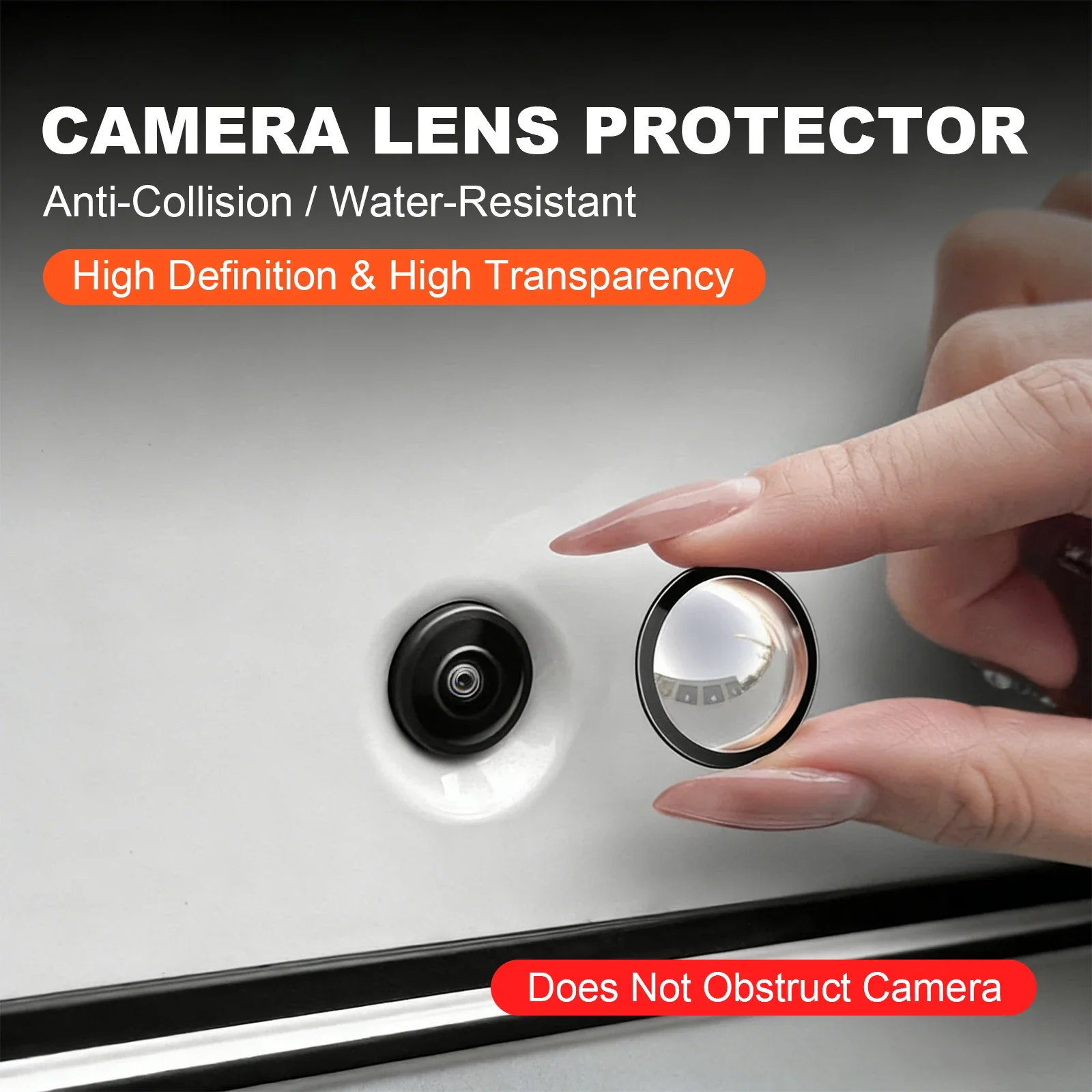 

Car Camera Lens Protector for Tesla Refreshed Model Y Lens Guard Protective Cover High-Transparency Design Easy Installation